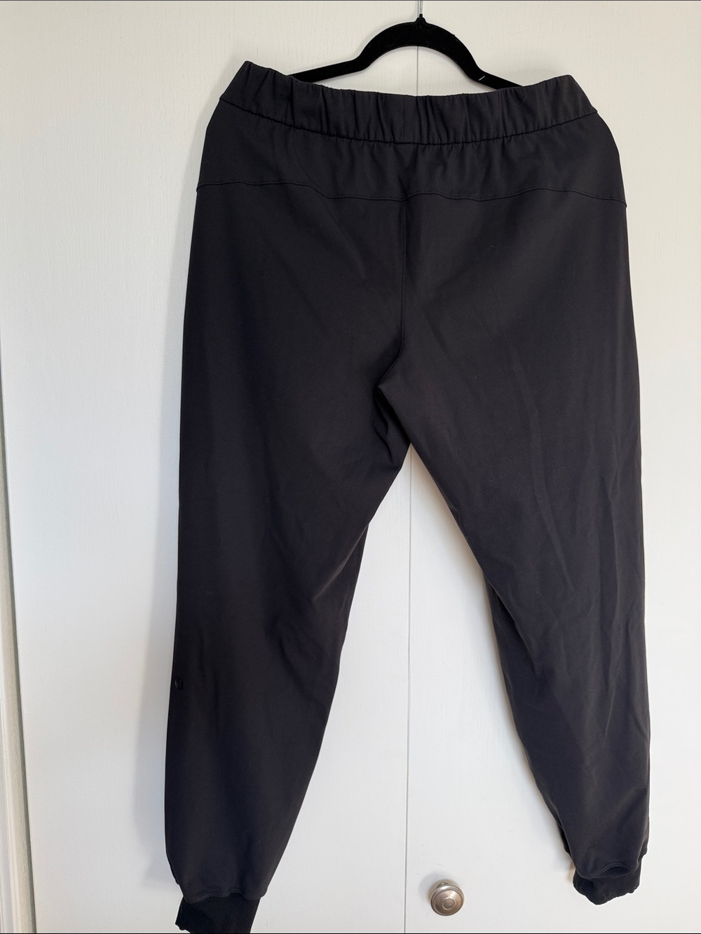 lululemon athletica Black Track Joggers with Elastic Waist EUC